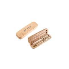 Étui en bois 2 stylos à bille en bois